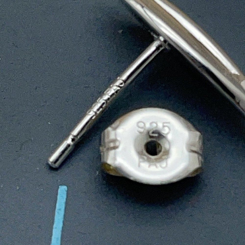 Sevilla Silver Oblong Chain Drop Earrings Sterling Silver Marquee Shaped Dangle - Picture 7 of 7